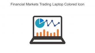 Financial Markets Trading Laptop Colored Icon In Powerpoint Pptx Png And Editable Eps Format