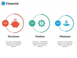 Financial maximum medium minimum ppt powerpoint presentation diagram images