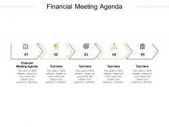 Financial meeting agenda ppt powerpoint presentation portfolio tips cpb