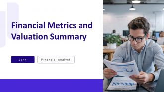Financial Metrics And Valuation Summary PPT Information AT
