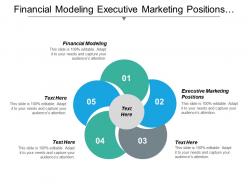 Financial modeling executive marketing positions marketing services strategy cpb