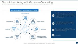 Financial Modelling With Quantum Computing Quantum Computation
