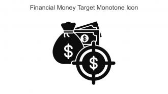 Financial Money Target Monotone Icon In Powerpoint Pptx Png And Editable Eps Format