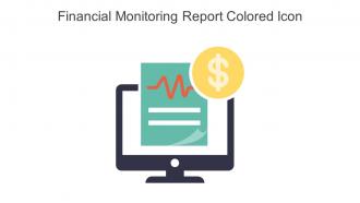 Financial Monitoring Report Colored Icon In Powerpoint Pptx Png And Editable Eps Format