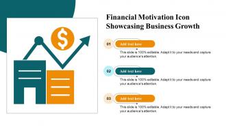 Financial Motivation Icon Showcasing Business Growth