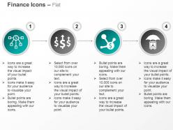 Financial network growth indication financial protection ppt icons graphics