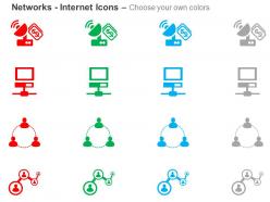 Financial network social networking solutions ppt icons graphics