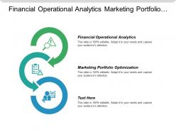 Financial operational analytics marketing portfolio optimization business collaboration system cpb