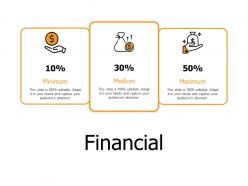 Financial percentage i342 ppt powerpoint presentation pictures slides