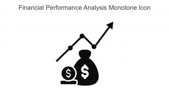 Financial Performance Analysis Monotone Icon In Powerpoint Pptx Png And Editable Eps Format