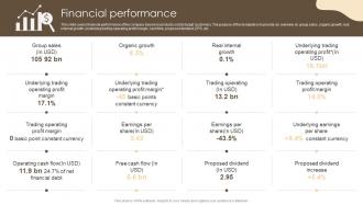 Financial Performance Nestle Investor Funding Elevator Pitch Deck