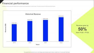 Financial Performance Professional Icons Platform Investor Funding Elevator Pitch Deck