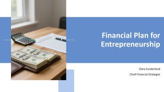 Financial Plan for Entrepreneurship PPT PowerPoint VA