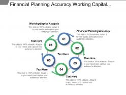 Financial planning accuracy working capital analysis market spend effectiveness