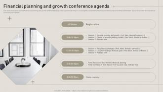 Financial Planning And Growth Conference Agenda