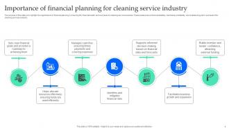 Financial Planning And Modeling For Cleaning Services Powerpoint Ppt Template Bundles BP MM Compatible Appealing