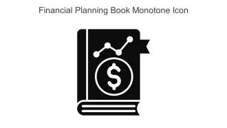 Financial Planning Book Monotone Icon In Powerpoint Pptx Png And Editable Eps Format