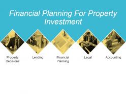 Financial planning for property investment powerpoint slide backgrounds