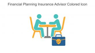 Financial Planning Insurance Advisor Colored Icon In Powerpoint Pptx Png And Editable Eps Format