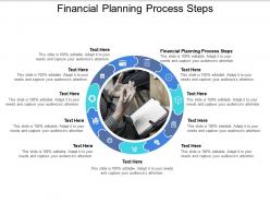 Financial planning process steps ppt powerpoint presentation infographics model cpb