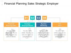 Financial planning sales strategic employer brand big data marketing cpb