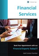 Financial planning services four page brochure template