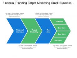 Financial planning target marketing small business online success