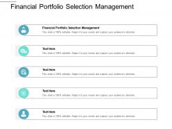 Financial portfolio selection management ppt powerpoint presentation inspiration gridlines cpb