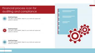 Financial Process Icon For Auditing And Compliance