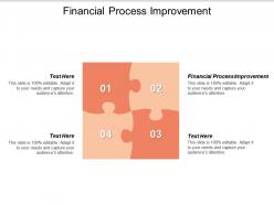 Financial process improvement ppt powerpoint presentation styles show cpb