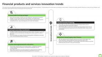 Financial Products And Services Innovation Trends FIO SS