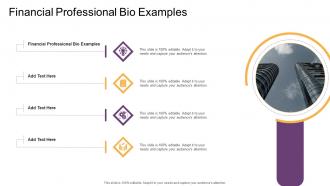 Financial Professional Bio Examples In Powerpoint And Google Slides Cpb