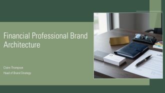Financial Professional Brand Architecture PPT Slides VA