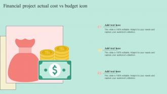 Financial Project Actual Cost Vs Budget Icon