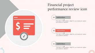 Financial Project Performance Review Icon