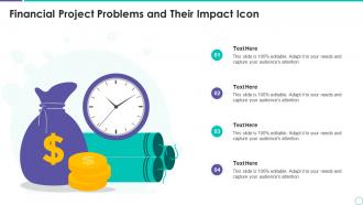 Financial Project Problems And Their Impact Icon