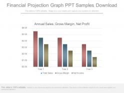 Financial projection graph ppt samples download