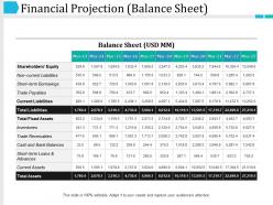 Financial projection powerpoint slide designs