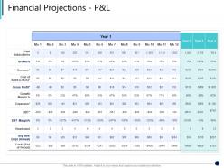 Financial projections p and l synergy in business ppt guidelines