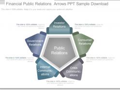 Financial public relations arrows ppt sample download