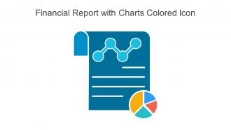Financial Report With Charts Colored Icon In Powerpoint Pptx Png And Editable Eps Format