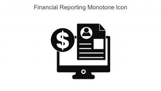Financial Reporting Monotone Icon In Powerpoint Pptx Png And Editable Eps Format