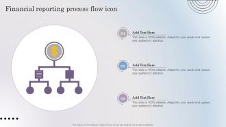 Financial Reporting Process Flow Icon