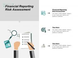 Financial reporting risk assessment ppt powerpoint presentation portfolio brochure cpb