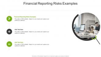 Financial Reporting Risks Examples In Powerpoint And Google Slides Cpb