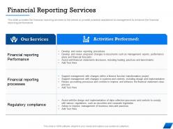 Financial Reporting Services With Assist M1675 Ppt Powerpoint Presentation Model Visual Aids