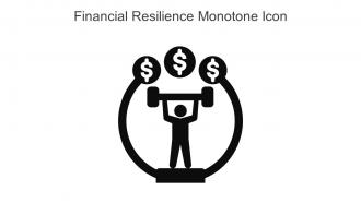 Financial Resilience Monotone Icon In Powerpoint Pptx Png And Editable Eps Format