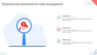 Financial Risk Assessment For Crisis Management
