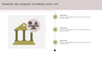 Financial Risk Categories In Banking Sector Icon