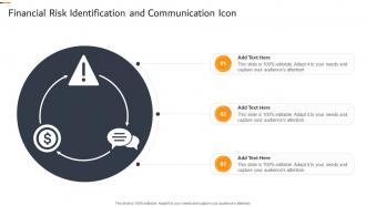 Financial Risk Identification And Communication Icon
